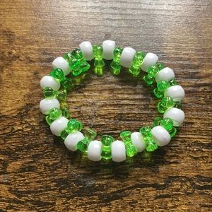 Green and white bracelet!